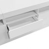 TV-Schrank 160x35x60 cm, Hochglanz Weiß, LED-App-steuerbar, 3 offene Fächer & 2 Schubladen Bild 4