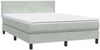 vidaXL Boxspringbett mit Matratze & LED Hellgrau 160x210 cm Samt 3316695 Bild 5
