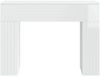 vidaXL Couchtisch Hochglanz Weiß 102 x 35 x 75 cm Holzwerkstoff 899931 Bild 5
