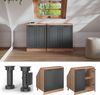 Dachschrägenschrank Rion Anthrazit Landhaus 80x81.6 cm mit 2 Türen, Schrankkorpus 60 cm Tiefe Vicco Bild 5