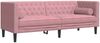 vidaXL 2-tlg. Chesterfield-Sofa-Set mit Nackenrollen Rosa Samt 3209294 Bild 4