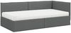 vidaXL Eckbettgestell mit Matratze mit Kopfteil 2 pcs Grau Samt 3393998 Bild 4