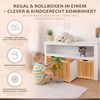 ONVAYA Sideboard mit Rollboxen - Bücherregal-Kuscheltier Aufbewahrung Bild 2