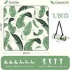 Sekey Picknickdecke Wasserdicht 200x200 cm Stranddecke Sandfrei geeignet für Picknick, Camping, Strand, Grün - Tropische Blätter Bild 3