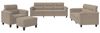 vidaXL 4-tlg. Sofagarnitur mit Kissen Taupe Mikrofasergewebe 3202296 Bild 2