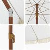 vidaXL Strandparasol Grau und Weiß 205 x 205 x 210 cm 42006682 Bild 5