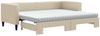 vidaXL Tagesbett Ausziehbar mit Matratzen Creme 80x200 cm Stoff 3196595 Bild 2
