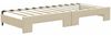 vidaXL Tagesbett Ausziehbar mit Matratzen Creme 80x200 cm Stoff 3196595 Bild 5