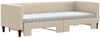 vidaXL Tagesbett Ausziehbar mit Matratzen Creme 80x200 cm Stoff 3196595 Bild 3