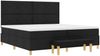 vidaXL Boxspringbett mit Matratze Schwarz 200 x 200 cm Stoff 3344403 Bild 4