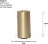E14 Lampenfuß ,Tiny für kleinere Leuchtmittel, Metall, 14cm, gold matt Bild 4