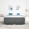 vidaXL Bettrahmen mit Matratze Dunkelgrau 180 x 200 cm Stoff 3399202 Bild 4