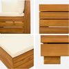 vidaXL Outdoor-Sofagarnitur mit Kissen 4 Stück Braun Massivholz Akazie 3403086 Bild 5