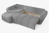 AX LIVING Eckcouch mit Schlaffunktion Malatya L Mini Sofa Hellgrau L Bild 4