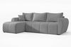 AX LIVING Eckcouch mit Schlaffunktion Malatya L Mini Sofa Hellgrau L Bild 2