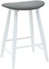 vidaXL Esszimmerstühle 2 pcs Weiß 46 x 37 x 63 cm Massives Gummiholz 42020460 Bild 4