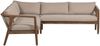 Gartenecksofa Biam aus Akazienholz, modern skandinavisch, natur sand, inkl. Kissen Bild 3