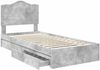 vidaXL Aufbewahrungsbett Beton Grau 90 x 190 cm Holzwerkstoff 3413551 Bild 5