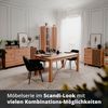 KHG Kommode 3-türig inkl. 4 Schubladen Scandi, Sideboard aus Holzwerkstoff Eiche foliert für Wohnzimmer und Esszimmer, 160 x 85 x 40 cm (B/H/T) Bild 2