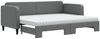 vidaXL Tagesbett Ausziehbar mit Matratzen Dunkelgrau 80x200 cm Stoff 3196830 Bild 2