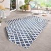 In- & Outdoor Wendeteppich Nizza Blau Creme - 200x290x0,5cm Bild 4