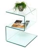 Beistelltisch >7/176< in Klarglas, Glas - 40x50x37cm (BxHxT) Bild 2