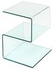 Beistelltisch >7/176< in Klarglas, Glas - 40x50x37cm (BxHxT) Bild 3