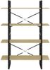 vidaXL Bücherregal 4 Fächer Sonoma-Eiche 100x30x140 cm Holzwerkstoff 806480 Bild 5