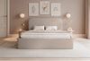 Selsey 'Sonvivo' Polsterbett mit Bettkasten, Chenille, beige, 160x200 Bild 2