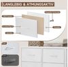 Refined Living Kommode Schubkastenkommode mit 2/4/5 /7/8/9 Schubladen stabilem Stahlrahmen (Sideboards mit Holzplatte und leicht zu ziehendem Griff für Schränke, wasserdicht Geeignet für Wohnzimmer, Kinderzimmer, Flur, Schlafzimmer), Große Kapazität, A... Bild 4