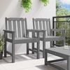 vidaXL Garten-Esszimmerstuhl 2 pcs Hellgrau 65,5 x 59 x 88 cm HDPE 42006606 Bild 3