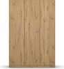 rauch Kleiderschrank; Drehtürenschrank COSMO, 3-türig, Eiche Artisan, mit Aufbewahrungsboxen, 136x197x54xcm Bild 2