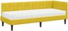 vidaXL Eckbettgestell mit Matratze mit Kopfteil 2 pcs Gelb Samt 3393964 Bild 4