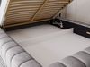 GRAINGOLD Italia Doppelbett 180x200, Polsterbett mit Bettkasten und Lattenrost, Velvet-Stoff, Grau Bild 5