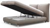 Boxspringbett Schlafzimmerbett VALENTIN 140x200cm Stoff Neve-Vega Hellbraun-Dunkelbeige Bild 3