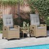 vidaXL Gartenstuhl 2 pcs Beige und Hellgrau 56 x 60 x 112 cm 42026833 Bild 3