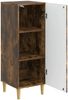 vidaXL Sideboard Geräucherte Eiche 33 x 34,5 x 90 cm Holzwerkstoff 894600 Bild 3