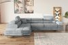 Stylefy Marokko Ecksofa Silber Velours MONOLITH Links Bild 3