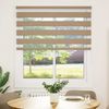 vidaXL Doppelrollo Sandbraun 135x100 cm Stoffbreite 130,9 cm Polyester 4014528 Bild 2