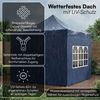 STEELSØN 'Rynara' Pavillon 3x3 m, blau, wasserdicht, stabil und UV-beständig, Faltpavillon 3-fach höhenverstellbar, Gartenpavillon mit 4 Seitenteilen, Pop Up Pavillon inkl. Tragetasche Bild 4