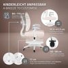 ML-DESIGN Bürostuhl Kinderschreibtischstuhl ergonomisch Drehbarer Schreibtischstuhl Kinder, 95-107 cm Höhenverstellbarer Jungendstuhl mit Rückenlehne & Armlehnen Bild 4