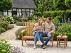 2-Sitzer Adirondack Gartenbank aus Akazienholz, ca. 125 x 80 x 94 cm – Braun Bild 3