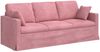 vidaXL Sofa Set 2 pcs Rosa 198 x 78 x 80 cm Samt 3407599 Bild 5