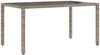 vidaXL Gartentisch mit Glasplatte Grau 150x90x75 cm Poly Rattan 365532 Bild 2
