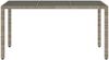 vidaXL Gartentisch mit Glasplatte Grau 150x90x75 cm Poly Rattan 365532 Bild 4