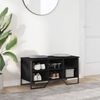 vidaXL Schuhregal Schwarz 90x38x45,5 cm Holzwerkstoff 848639 Bild 3