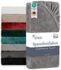Blumtal Spannbettlaken Spannbettlaken Cashmere Touch - Oeko-TEX zert. Bettlaken, Winter - Plüsch Spannbettlaken aus Mikrofaser Bild 5