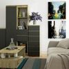 Home Collective Kommode 40 cm breit Holz Highboard Sideboard für Flur Schlafzimmer Wohnzimmer (Mehrzweckschrank Schrank schmal Kommode Schlafzimmer mit Schubladen), Kinderzimmer, 109 cm hoch mit 6 Schubladen Artisan Eiche-graphit Bild 3