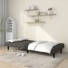 vidaXL Schlafsofa 2-Sitzer Dunkelgrau Samt 375842 Bild 3
