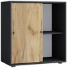 VCM Büroschrank Lona 919445 Anthrazit / Honig-Eiche B. 70 x H. 73 x T. 37 cm Bild 3